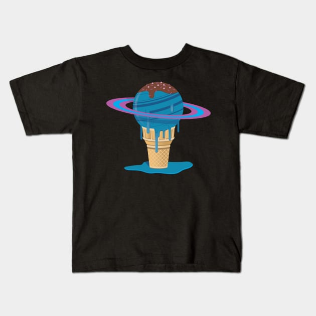 Space is Sweet- Ice Cream Cone Kids T-Shirt by CosmoQuestX